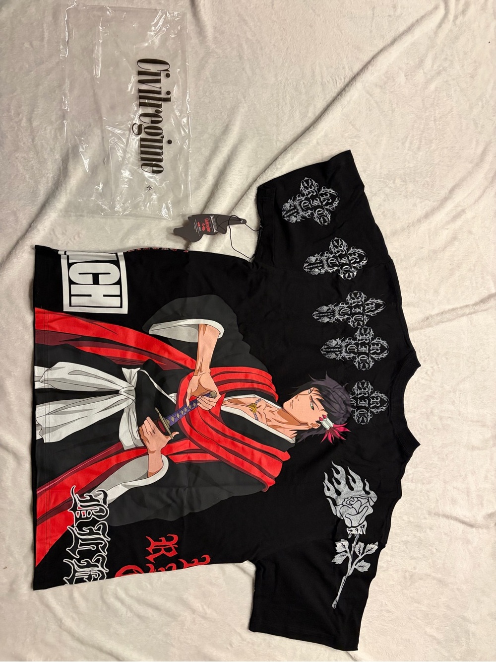 Civil Regime Koga Kuchiki bleach anime collab sz M *NWT*